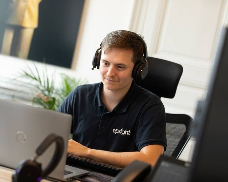 L’équipe Epsight au travail dans ses bureaux de Nantes