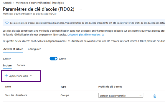 Campagne d’inscription désactivée